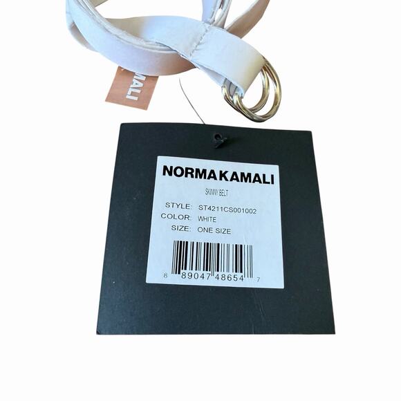 Norma Kamali Skinny Belt Bundle 3 NWT One Size White Dust Southwest D Ring main image 9
